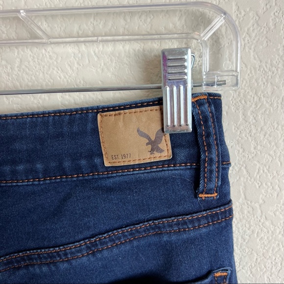 American Eagle Dark Wash Hi-Rise Jegging Skinny Jeans - Picture 4 of 7